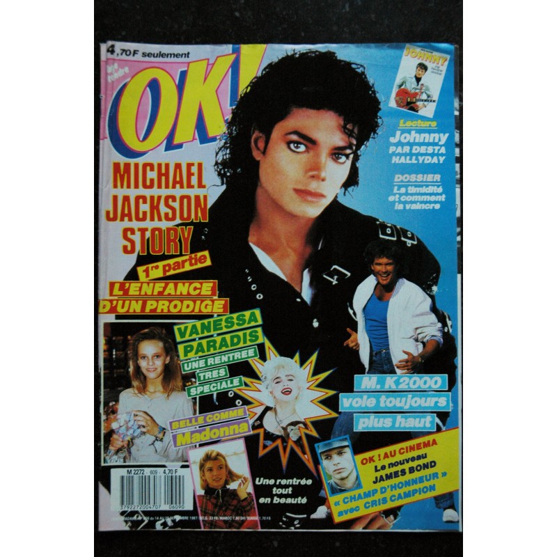 OK ! âge tendre 609  MICHAEL JACKSON STORY - Vanessa Paradis - Madonna Johnny