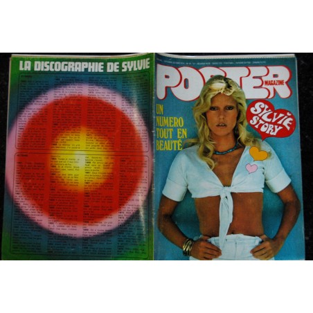 POSTER Magazine   N° 30 SYLVIE VARTAN - Sardou - Elvis - Françoise Hardy Carlos JJ Debout  - 1974 09