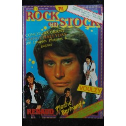ROCK en STOCK  1979  n°  29  Johnny Hallyday Poster Géant - Renaud - Plastic Bertrand - Voulzy