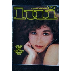 LUI 180 JANVIER 1979 COVER MARLENE JOBERT NUE PHOTO H. ZUBER CHARME BOB GUCCIONE ASLAN