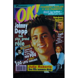 OK ! âge tendre 794  1991 04 Johnny Depp - Julia Roberts - Gainsbourg