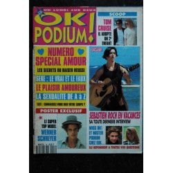 OK PODIUM !  16 1993 08  Tom Cruise - Werner Schreyer - Sebastien Roch - Numéro Spécial Amour