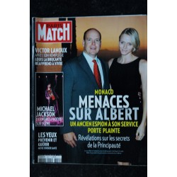 PARIS MATCH N° 3155   5 au 11 nov. 2009 Michael Jackson - Victor Lanoux - Albert & Charlène