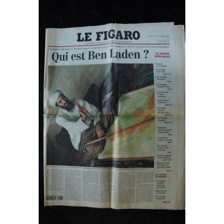 LE FIGARO 2001 - 13 septmbre 2001 - Qui est Ben Laden ?