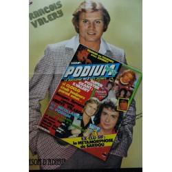 PODIUM HIT 110 AVRIL 1981 JOHNNY HALLYDAY DALIDA SARDOU MICHEL + POSTERS RICHARD SANDERSON SHEILA FRANCOIS VALERY