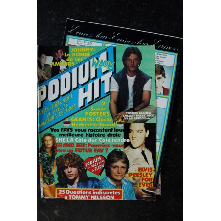 PODIUM HIT 114 AOUT 1981 SHEILA DALIDA ELVIS PRESLEY + POSTERS HERBET LEONARD CLAUDE FRANCOIS