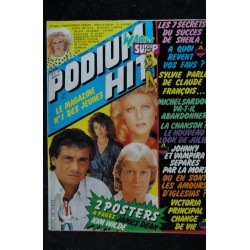 PODIUM HIT 128 1982 10 3 découpes Sheila SARDOU Sylvie Johnny Victoria Principal - Posters voir détail