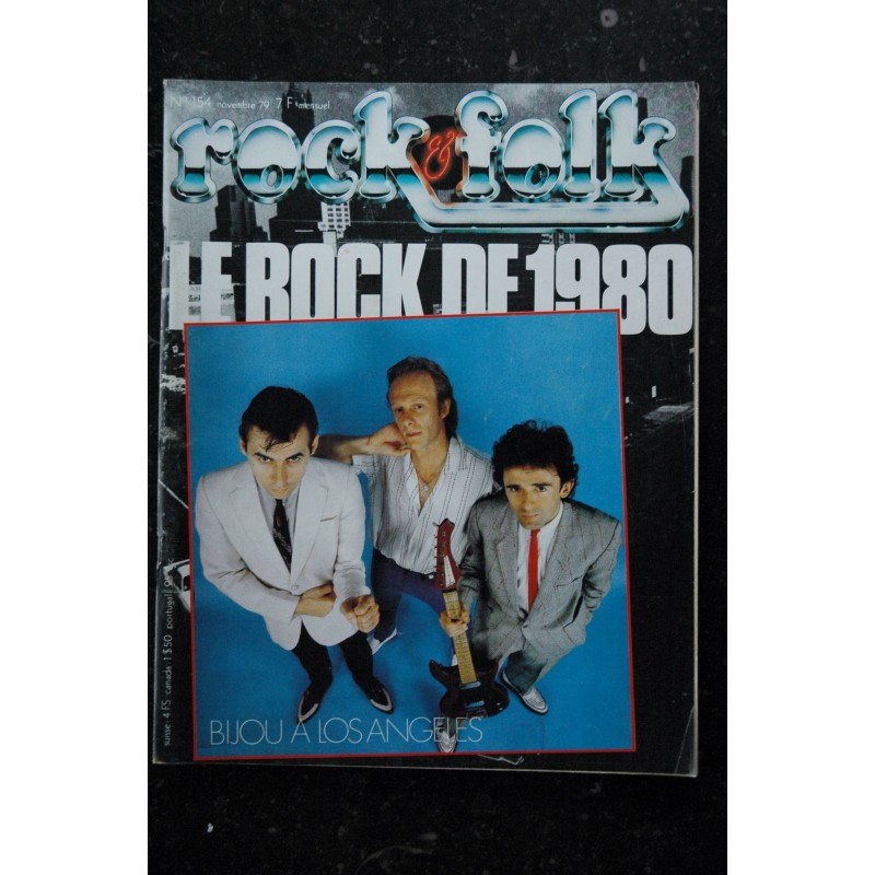ROCK & FOLK 154 ROCK 1980 BIJOU JOHN LEE KNACK UBU