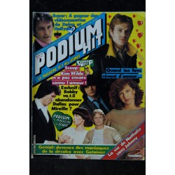 PODIUM HIT 133 mars 1983   incomplet - Hommage Louis de FUNES Nathalie BAYE Gérard LANVIN Chagrin d'Amour Karen CHERYL