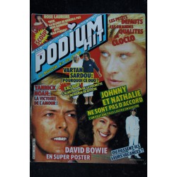 PODIUM HIT 137 JUILLET 1983 DAVID BOWIE EN POSTER CLAUDE FRANCOIS JOHNNY HALLYDAY VARTAN SARDOU