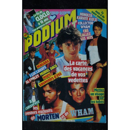 PODIUM HIT 174  août 1986  NIAGARA LAHAYE CORLEY  MORTEN WHAM