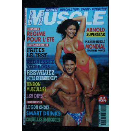 le monde du MUSCLE n°144  1995 05 - Arnold Superstar - Sara Vaughan - Bolliver Fennell - 188 pages