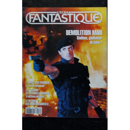 L'écran fantastique n°134 1994 01 Stallone Demolition Man - L'armée des ténèbres - Morts vivants 3