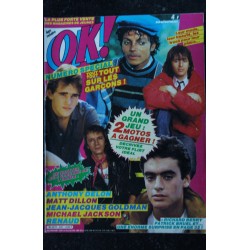 OK ! âge tendre 431 AVRIL 1984 Delon - Dillon - Goldman - Jackson - Renaud - Tout sur les garçons