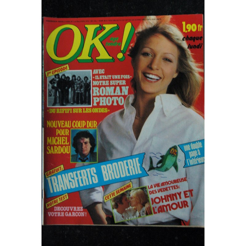 OK ! âge tendre  11 -  29 mars au 4 avril 1976  *  Michel Sardou - Johnny Sylvie - Dick Rivers - B Menez -Ringo
