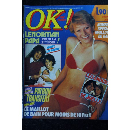OK ! âge tendre  22 -  14 au 20 juin 1976  * Gerard Lenorman - Les Stones - frédéeic François - William Sheller