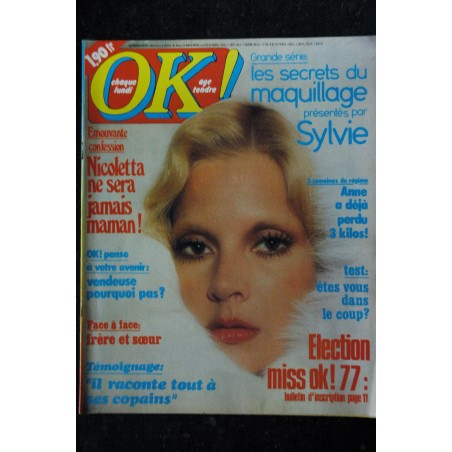 OK ! âge tendre  46  -  29 nov. au 5 déc. 1976  * Sylvie Vartan - Nicoletta - Alain Chamfort