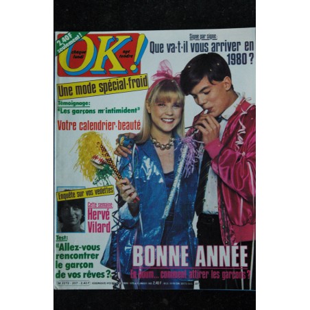 OK ! âge tendre 207  - 31 déc. au 6 janvier 1980  *  Hervé Vilard - Philippe Chatel - Chantal Goya - Sebastien