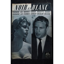 NOIR ET BLANC  550  *  12 septembre 1955  *  Brigitte Bardot - Marlon Brando