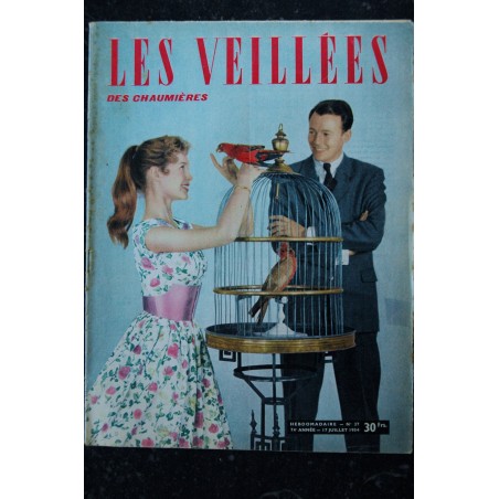 Les Veillées des Chaumières 1954 07 17 n° 37 - Brigitte Bardot Cover - RARE - 36 pages Les Veillées des Chaumières 1954 07 17 n° 37 - Brigitte Bardot Cover - RARE - 36 pages