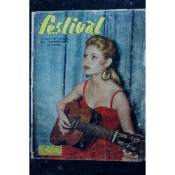 FESTIVAL  n° 240  *  1954 02 *  BRIGITTE BARDOT Cover + 1 p. - TRES RARE  - les espoirs du cinéma français