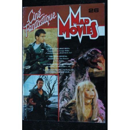 Ciné Fantastique MAD MOVIES  n° 26  * 1983 *  MAD MAX  THE DARK CRYSTAL  DAVID CRONEMBERG