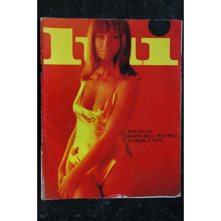 LUI 028 AVRIL 1966 COVER MARISA MELL + POSTER MAURICE BIRAUD MG BOB DYLAN MONICA VITTI VINTAGE EROTIC ASLAN