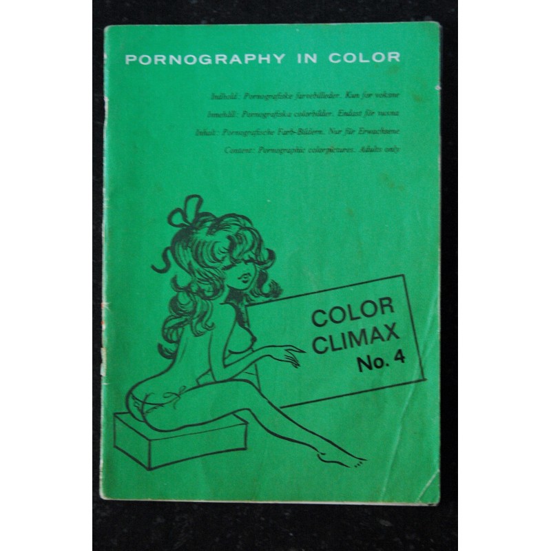 Color Climax N°    4  -  1968   Vintage Revue Photo Adultes 36 PAGES