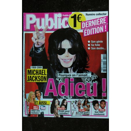 PUBLIC 311  2009   Michael jackson Cover + Numéro Collector entièrement consacré