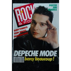 ROCK & FOLK 247 EURYTHMICS TOM WAITS GAINSBOURG DEPECHE MODE JIMI HENDRIX POSTER