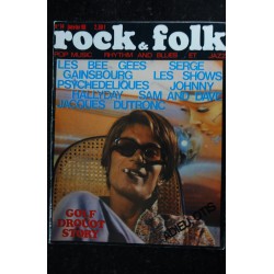 ROCK & FOLK  013  n° 13  *  Décembre 1967  *   GENE VINCENT BORIS VIAN  FRANCOISE HARDY les Mothers Soft Machine