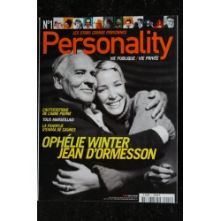 Personality  1  1998 01 Ophélie Winter Jean D'Ormesson Emma de Caunes Abbé Pierre Tous marseillais