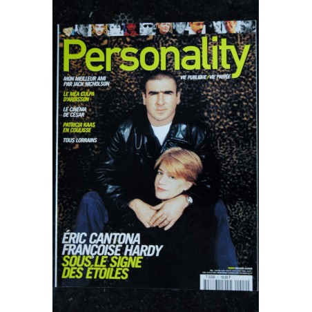 Personality  2  1998 02  Françoise Hardy Eric Cantona Patricia Kaas Ardisson Jack Nicholson Tous Lorrains