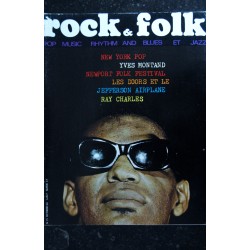 ROCK & FOLK 021  n° 21  octobre 1968   New York Pop YVES MONTAND LES DOORS  Jefferson Airplane  RAY CHARLES Clapton Canned Heat