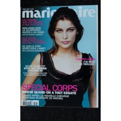 MARIE CLAIRE 595  2002 03  Laetitia Casta cover + 5 p. - Saint Laurent Mathieu Kassovitz Gisèle Halimi - 332 pages