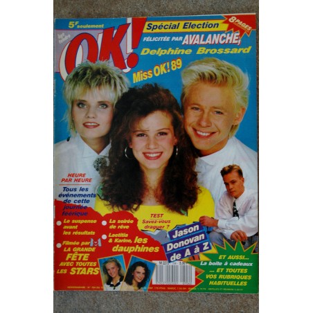 OK ! âge tendre 720 OCT 1989 COVER MORTEN A-HA CONFETTI'S + FICHES LE SPOT 10