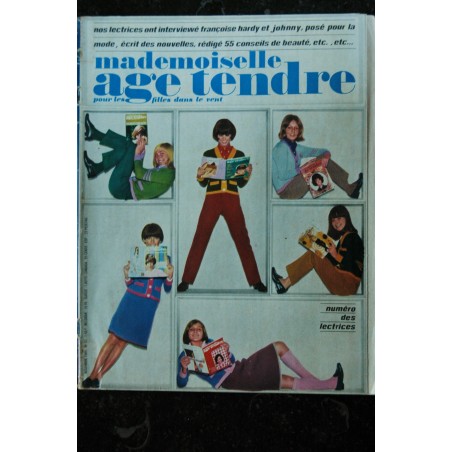 mademoiselle age tendre n° 13 1965 11 Johnny Hervé Vilard Christophe Françoise Hardy Chantal Goya mademoiselle age tendre n° 13 1965 11 Johnny Hervé Vilard Christophe Françoise Hardy Chantal Goya