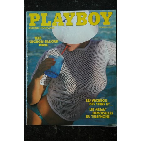 PLAYBOY 106 SEPTEMBRE 1982 INTERVIEW GEORGES FILLIOUD BETTE DAVIS NUE CONNIE BRIGHTON PLAYBOY 106 SEPTEMBRE 1982 INTERVIEW GEORGES FILLIOUD BETTE DAVIS NUE CONNIE BRIGHTON
