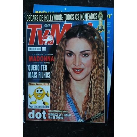 TVMAIS 369 FEVRIER 2000 COVER MADONNA ENTREVISTA EXCLUSIVA TEM NOVO NAMORADO JOURNAL TV PORTUGUAIS