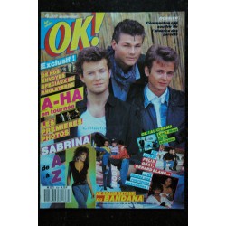 OK ! âge tendre 639 A-HA EN TOURNEE FELIX GRAY GERARD BLANC SABRINA DE A à Z 1988