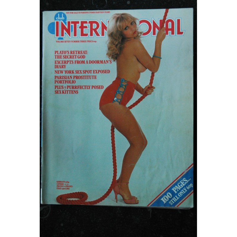 CLUB INTERNATIONAL UK Vol. 07 N° 03 1978 Stephan Jourdan Serge Jacques Fanny Dandelion EROTIC PHOTOGRAPHY