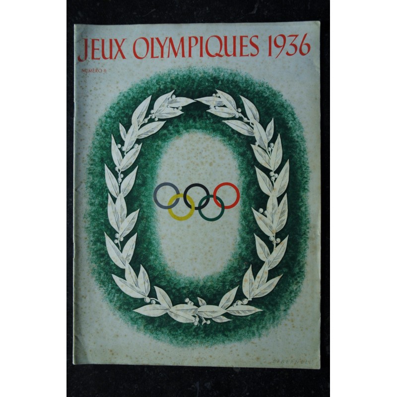 Jeux Olympiques 1936 n° 8 - Organe Officiel de la XIème Olympiade à Berlin