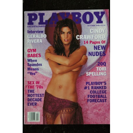 PLAYBOY US 1998 10  CINDY CRAWFORD  Laura Lee COVER BO DEREK