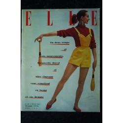 ELLE   376   9 fév. 1953 - Taïna Elg ballets Cuevas - Marguerite Duval - Alice Chavane - 60 pages FASHION VINTAGE