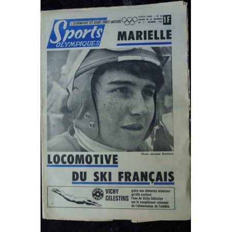 Sports Olympiques  n° 28  - 1964 11 - Marielle GOITSCHEL - Locomotive du Ski Français