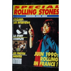 Musicien HS n° 2  Spécial ROLLING STONES  juin 1990 Rolling in France 36 pages