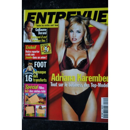 ENTREVUE 85 1999 08 Adriana Karembeu Paula Trickey Moos H Grant MO Fogiel J Lopez Christine Arron Michelle Williams ENTREVUE 85 1999 08 Adriana Karembeu Paula Trickey Moos H Grant MO Fogiel J Lopez Christine Arron Michelle Williams