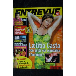 ENTREVUE  86 1999 09  Laetitia Casta Naomi Campbell Sting A Banderas R Martin Angelina Jolie Lizarazu Red hot Chili Peppers