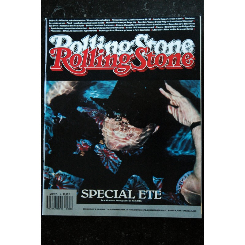 ROLLING STONE 006 N° 6  PRINCE  Jean Luc Lahaye Khomeyni Sally Kirkland  Le Pen