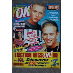 OK ! âge tendre 743 SANDRA CLAUDE FRANCOIS BROS SEPARATION ? MATT S' EXPLIQUE 1990